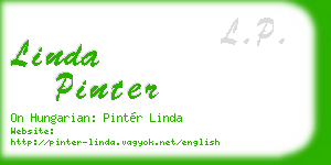 linda pinter business card